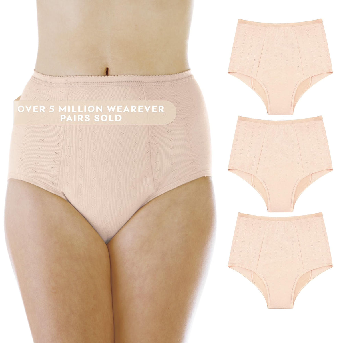 3-Pack Reusable Maximum Bladder Control Underwear X985