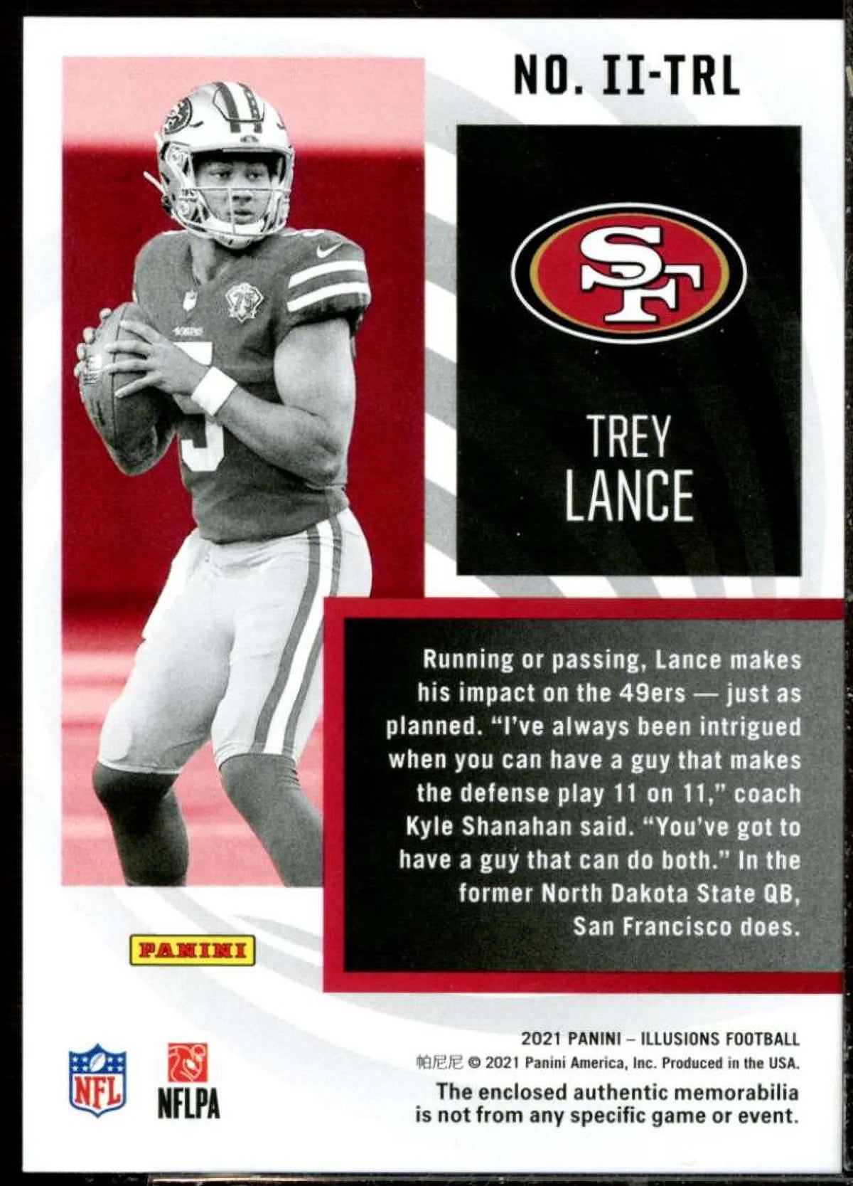 2021 Panini Illusions Instant Impact Jerseys Rookie Card #3 P372