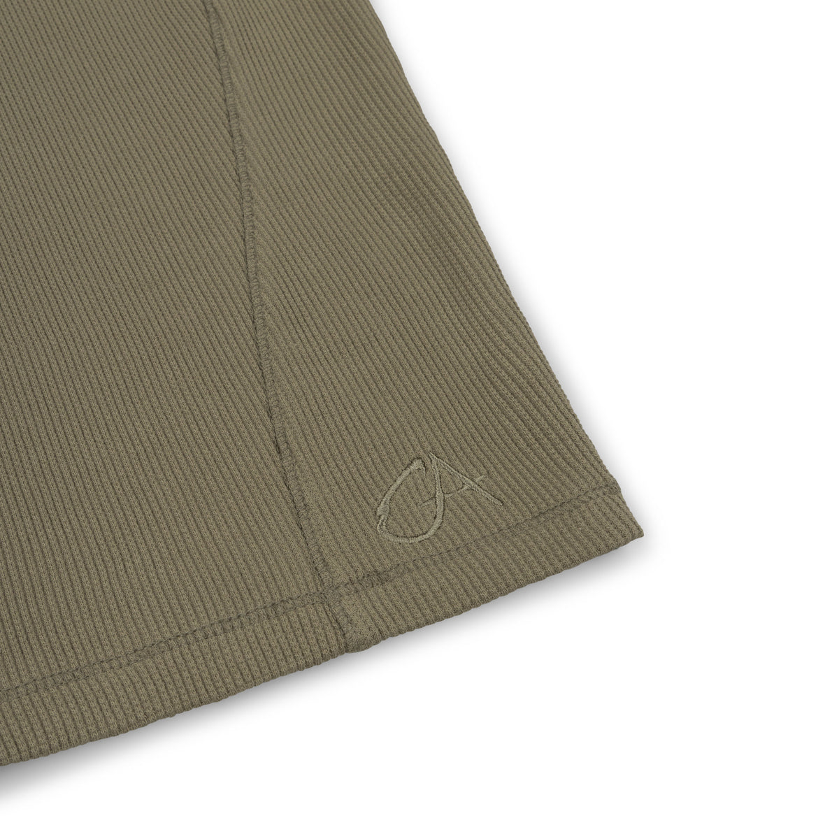 GA WAFFLE LONG-SLEEVE - SAGE GREEN