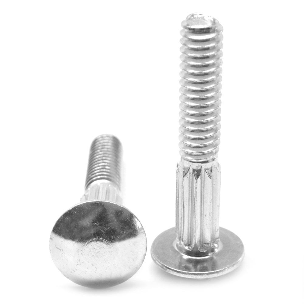 1/4-20 x 3/4 Coarse Thread Carriage Bolt Low Carbon Steel Zinc Plated R5779