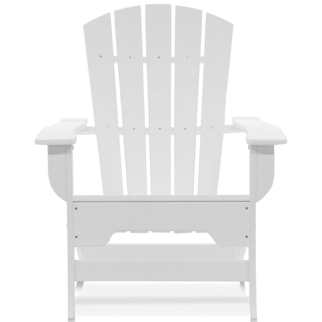3 Piece White Recycled Adirondack Chat Set Q1721