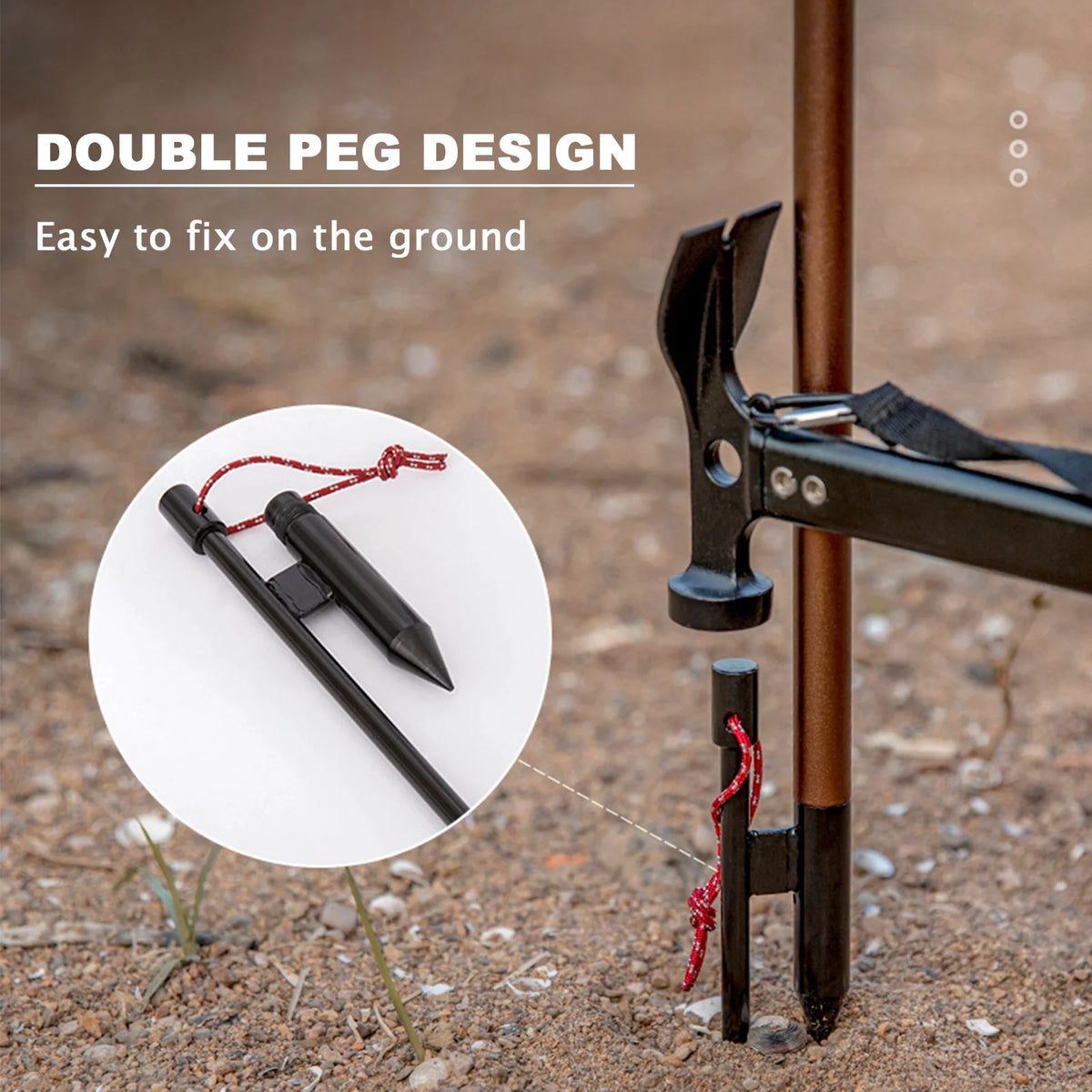 Portable Camping Folding Lamp Pole T86061