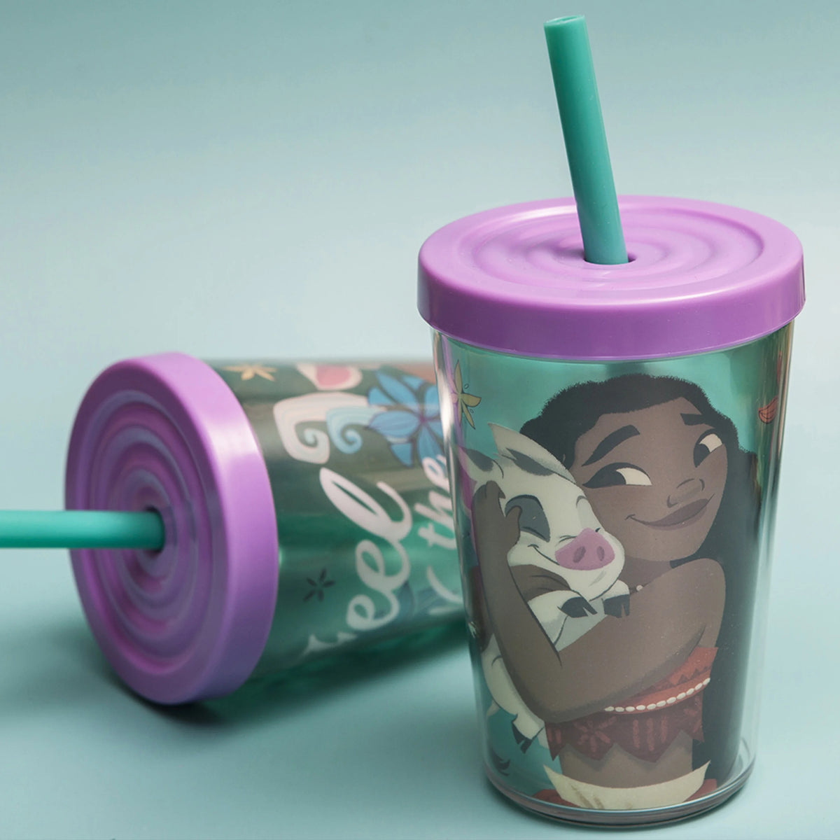 2 pcs 13 oz Kids Straw Tumbler Plastic Double Wall Insulated U187