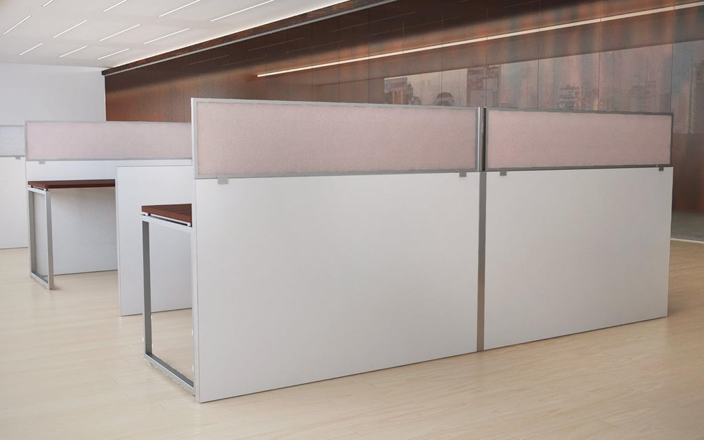 18 Acoustical Cubicle Mounted Privacy Panel with Large Brackets D344339