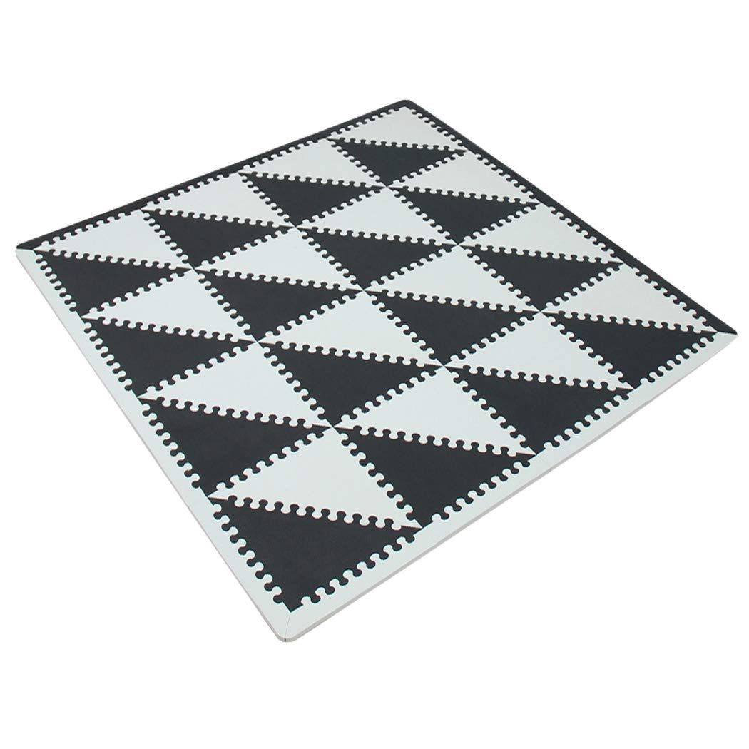 Grey White Triangle Foam Play Mat N992