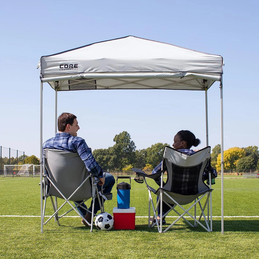 Gray 8 ft x 8 ft Canopy Tent with Carry Bag Y5211