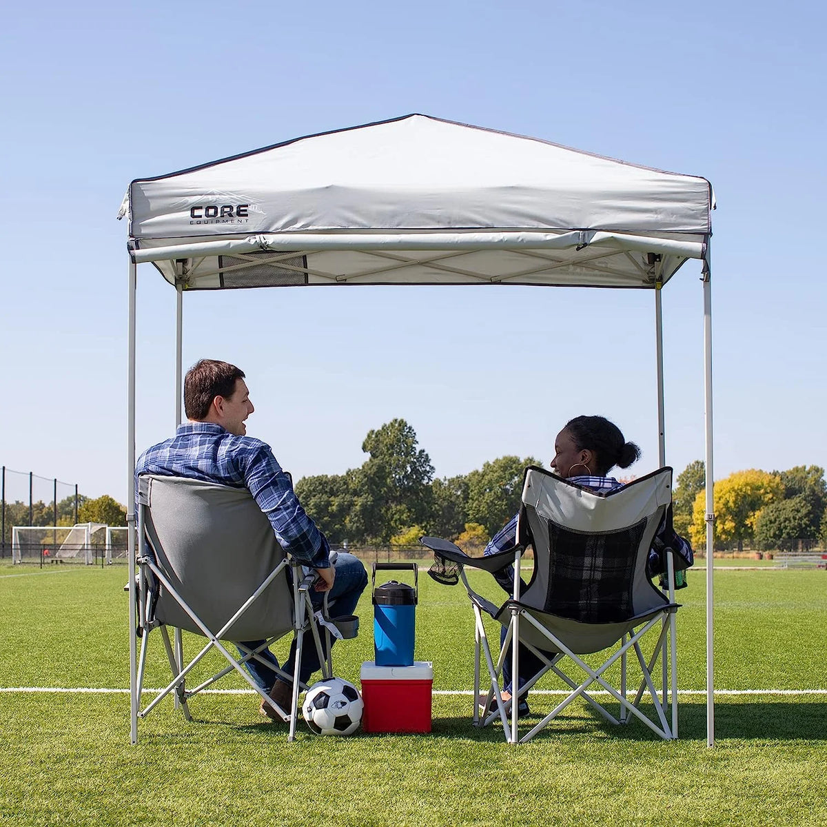Gray 8 ft x 8 ft Canopy Tent with Carry Bag Y5211