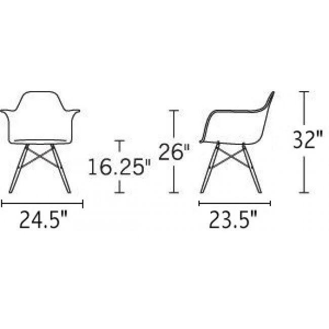 Blue Plastic Dining Armchair with Steel Legs (Set of 2) L4975