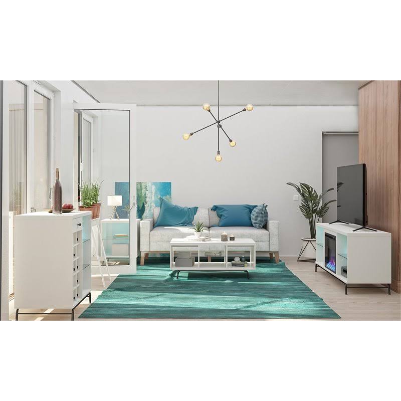 White Bar Cabinet A2964