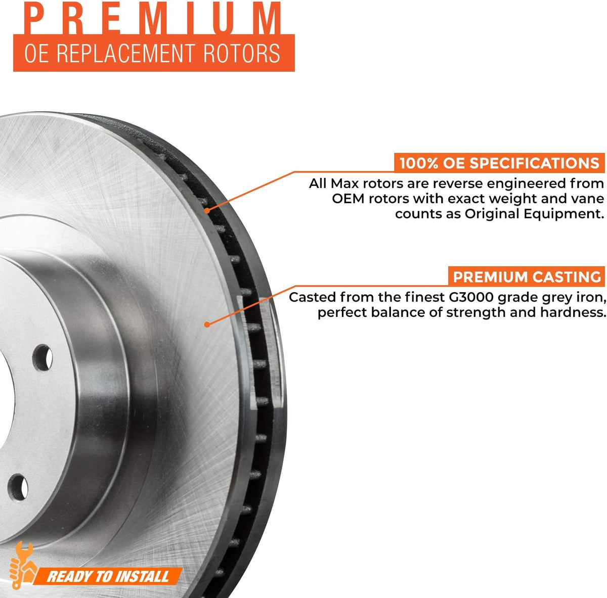 Premium OE Rotors with Carbon Ceramic Pads Z95426