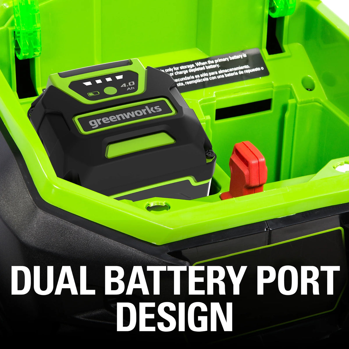 40V 20" Brushless Push Lawn Mower with 4.0 Ah Battery & Quick Charger E485875