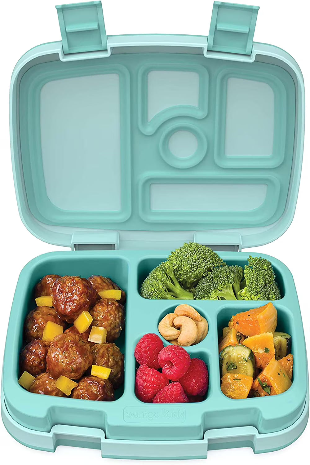 Leak-Proof 5-Compartment Bento-Style Kids Lunch Box, BPA-Free, Dishwasher Safe H571