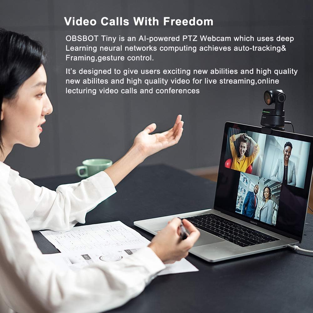 PTZ Webcam with AI Tracking Y74279
