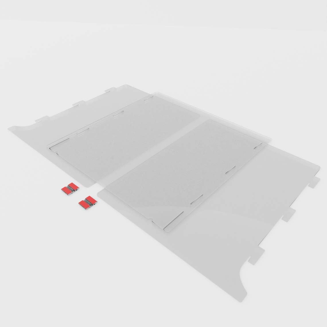 3-Sided Wrap-Around Polycarbonate Sneeze Guard, Pack of 2 O9457