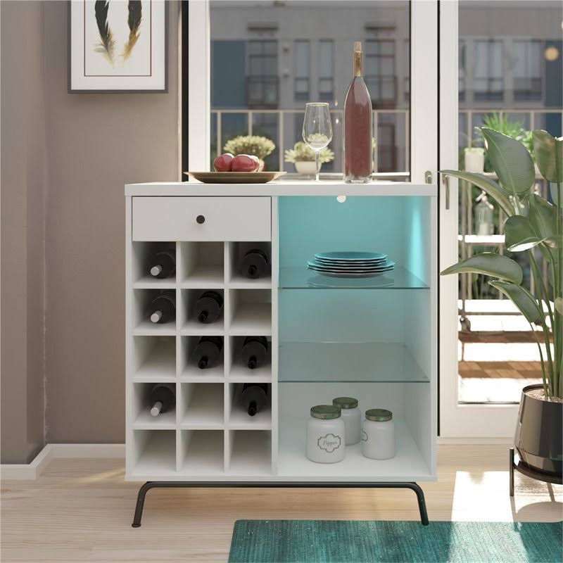 White Bar Cabinet A2964