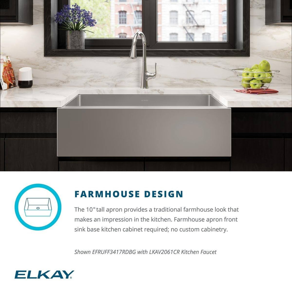 Farmhouse Double Basin Stainless Steel Kitchen Sink E683074