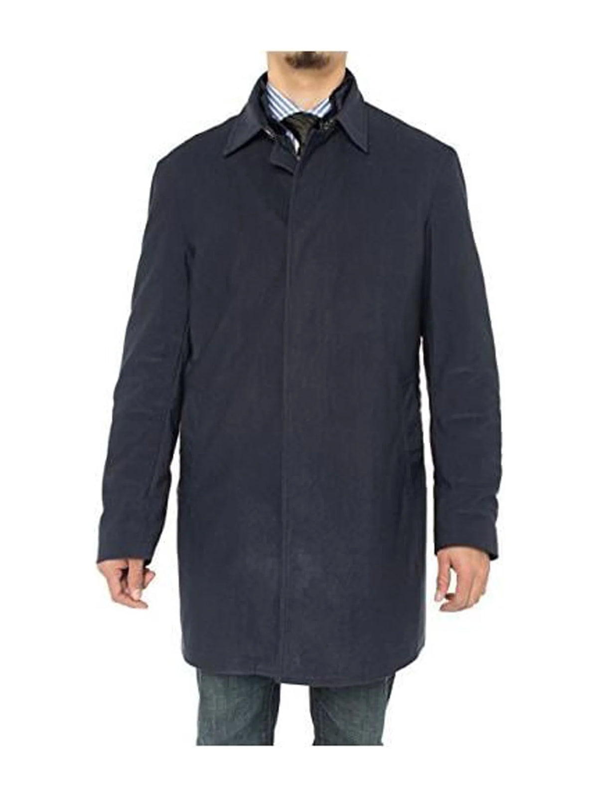 Navy Blue Insulated Coat E279
