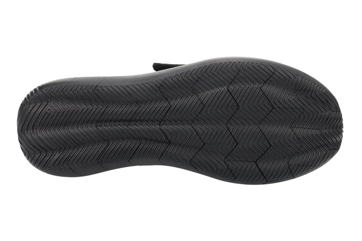 All Black Strap Shoes F8879