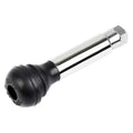 Snap in Tire Valve with Chrome Sleeve and Chrome Cap Z85117