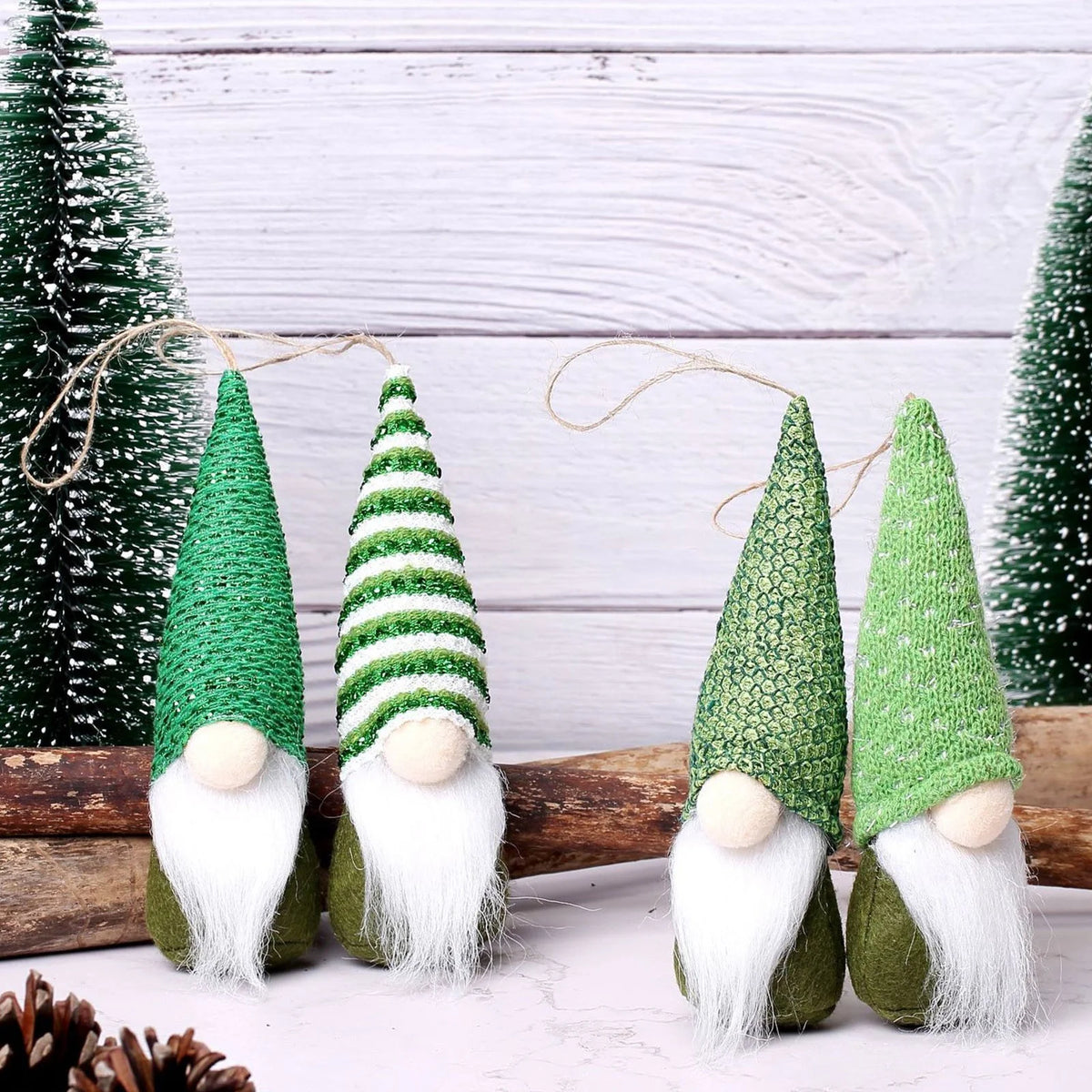 St. Patrick's Day Gnome Doll Swedish Elfs Dwarf Ornaments Set A657
