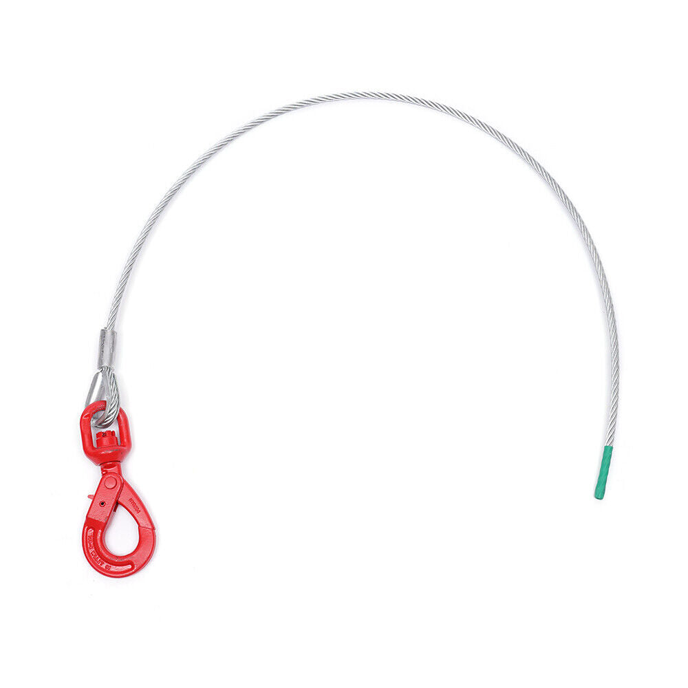 3/8" x 50" Steel Core Winch Cable with Self-Locking Hook X631