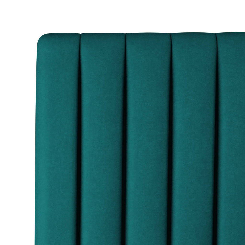 Queen Headboard Velvet Teal L20636