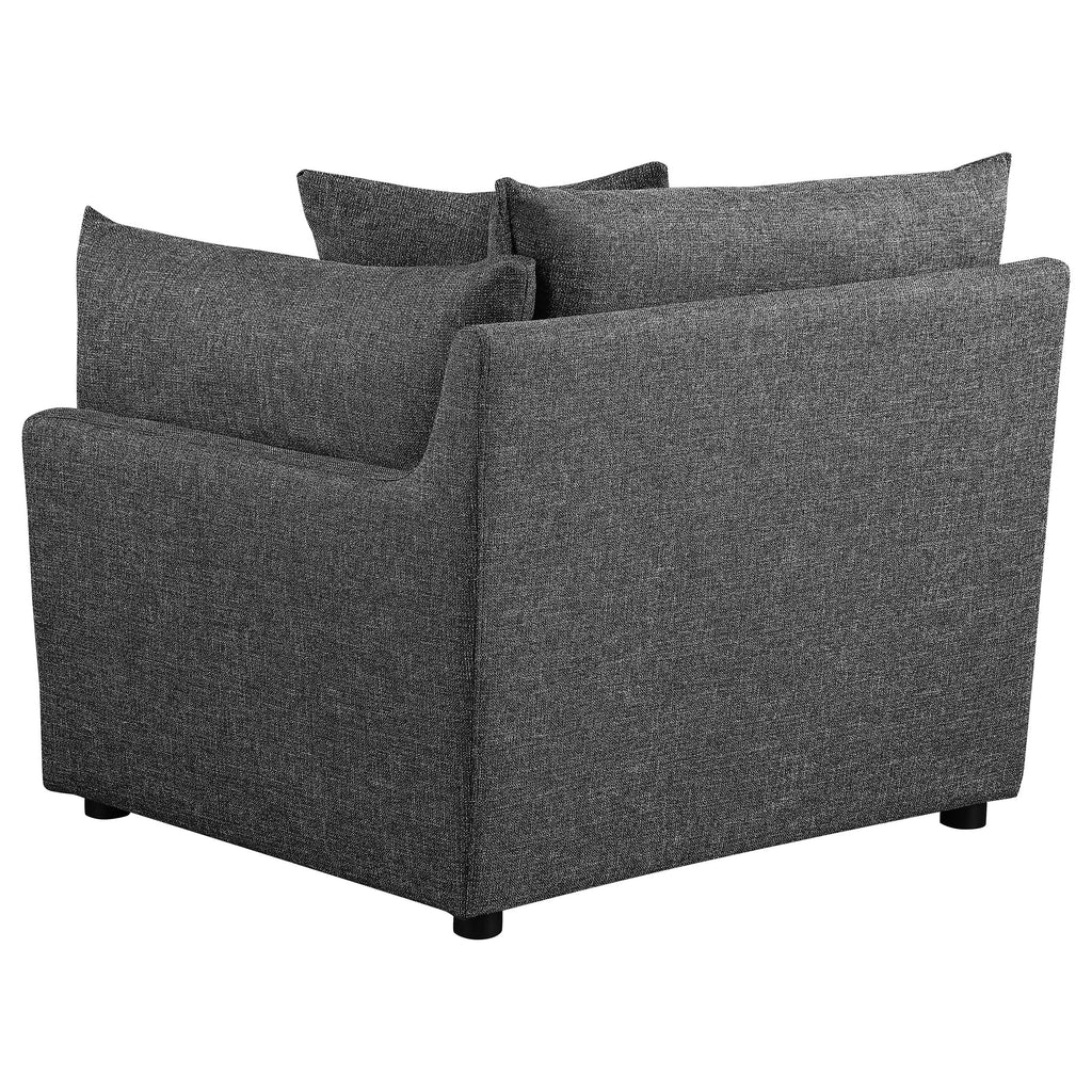 Barely Black Upholstered Chair Q428