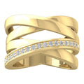 10K Yellow Gold Lab Grown Diamond Wedding Band Ring Size 7.5 S2307