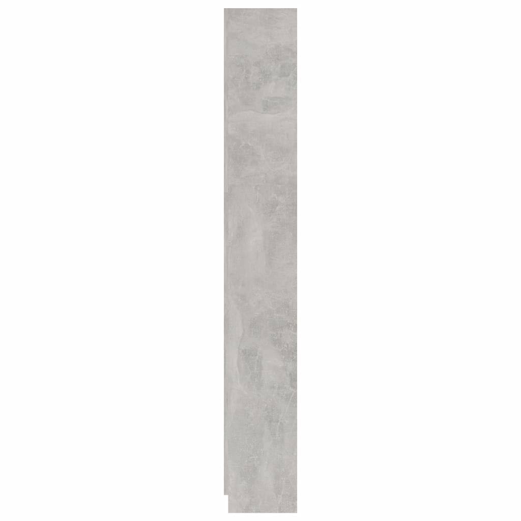 5-Tier Chipboard Book Cabinet Concrete Gray Q142