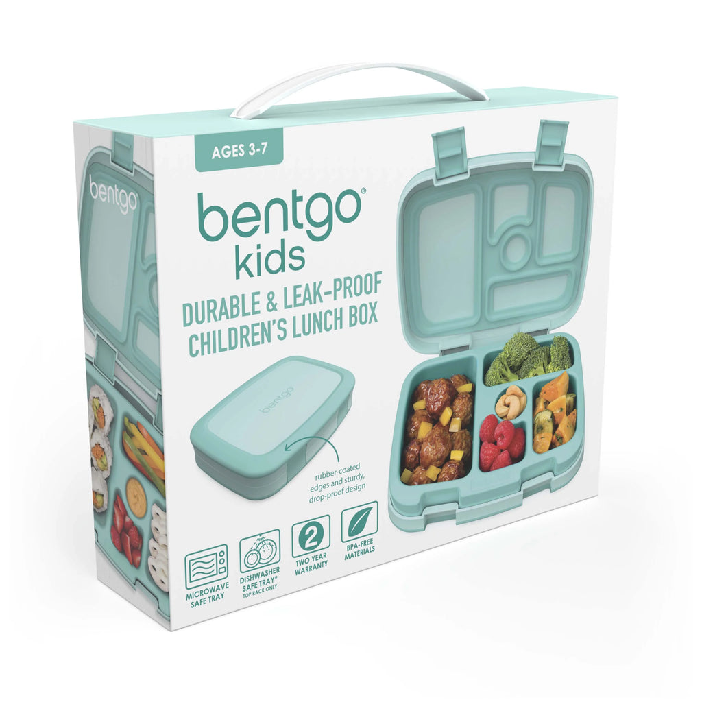 Leak-Proof 5-Compartment Bento-Style Kids Lunch Box, BPA-Free, Dishwasher Safe H571