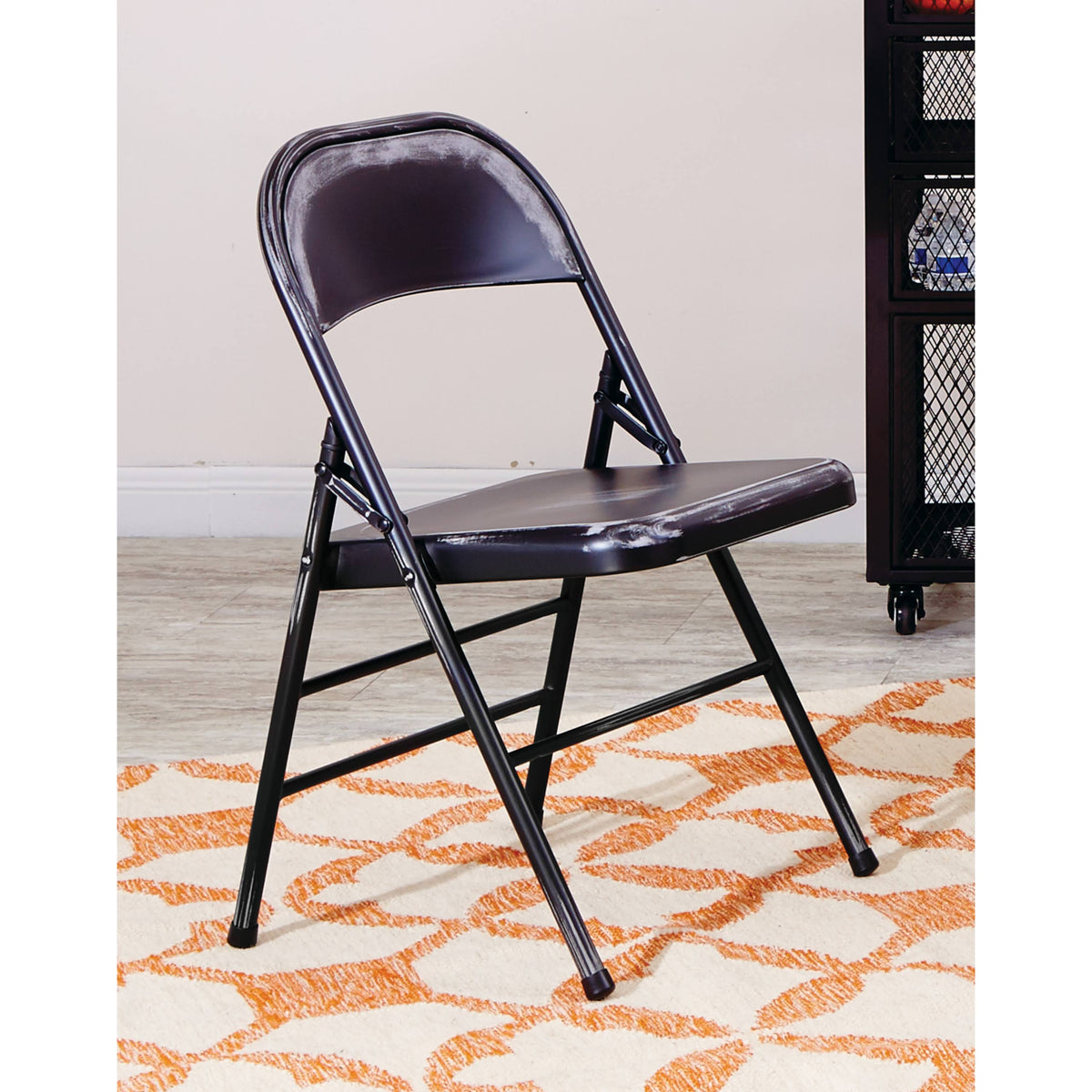 Antique Copper Steel Folding Chair J3435