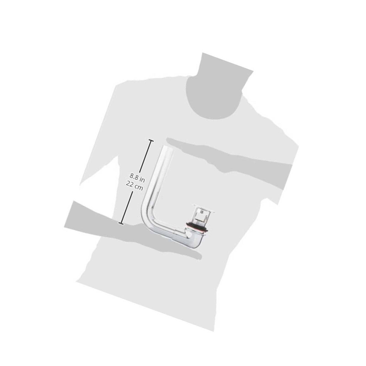 Chrome Offset Wheelchair Lavatory Grid Drain R155