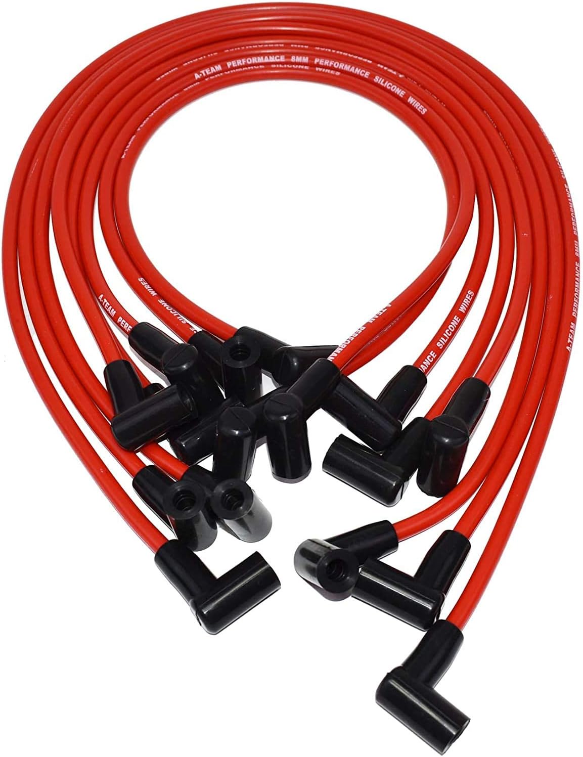 8-Cylinder Male Cap HEI Distributor Tune Up Kit with 8.0mm Spark Plug Wires Red Pack of 2 U552