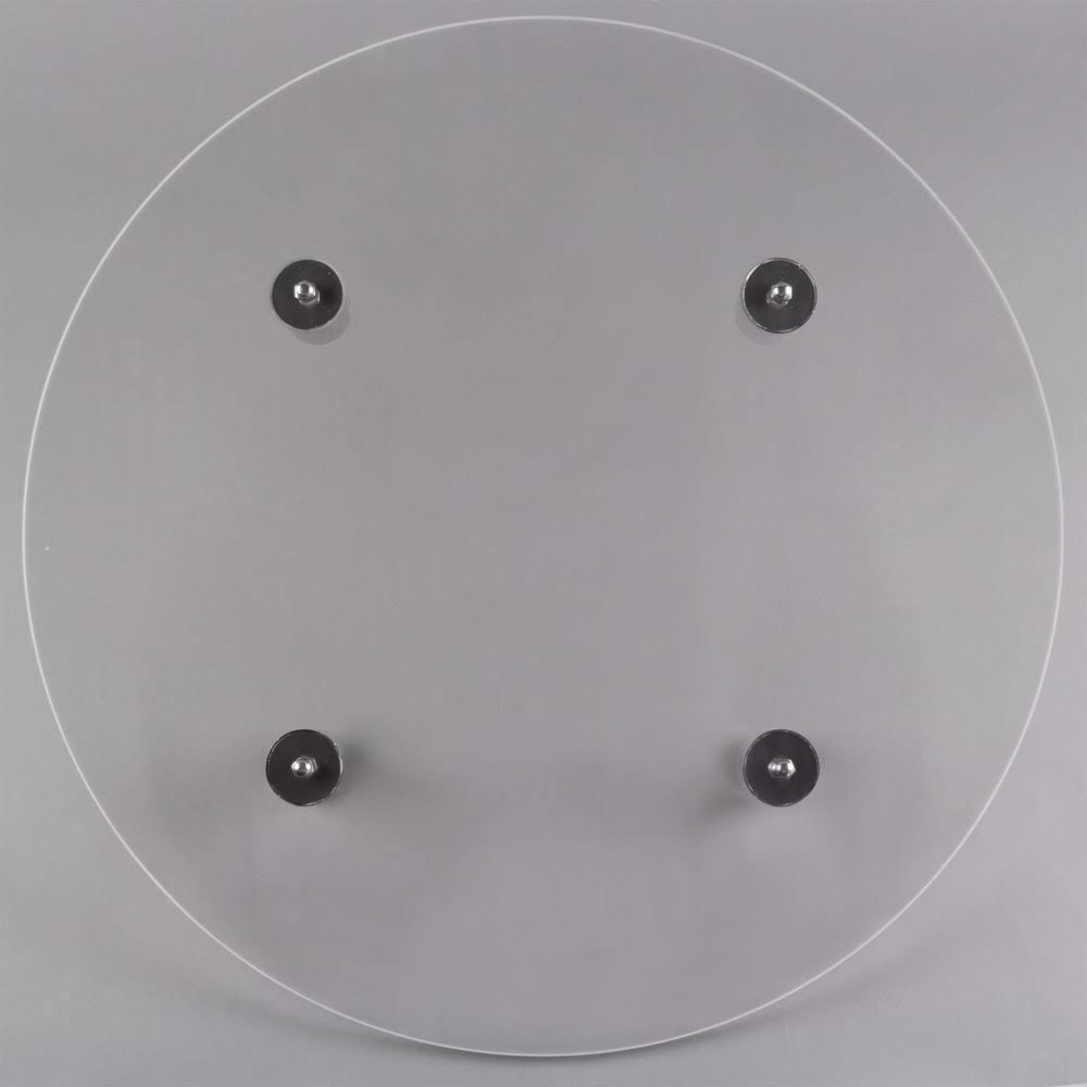 26 3/4x22 Round Plexiglass Cake Stand W9610