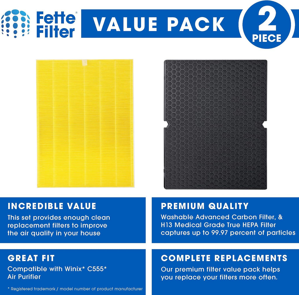 Air Purifier True HEPA Filter Replacement Pack of 1 O9349