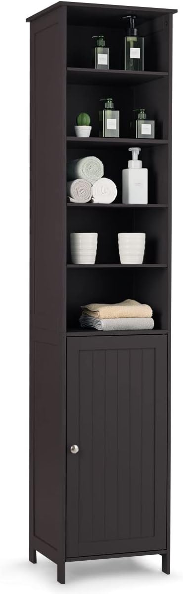 72 Inches Tall Free Standing Cabinet with Adjustable Shelves I461160