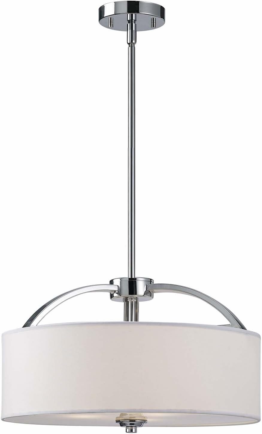 3-Light Chrome Chandelier P6590