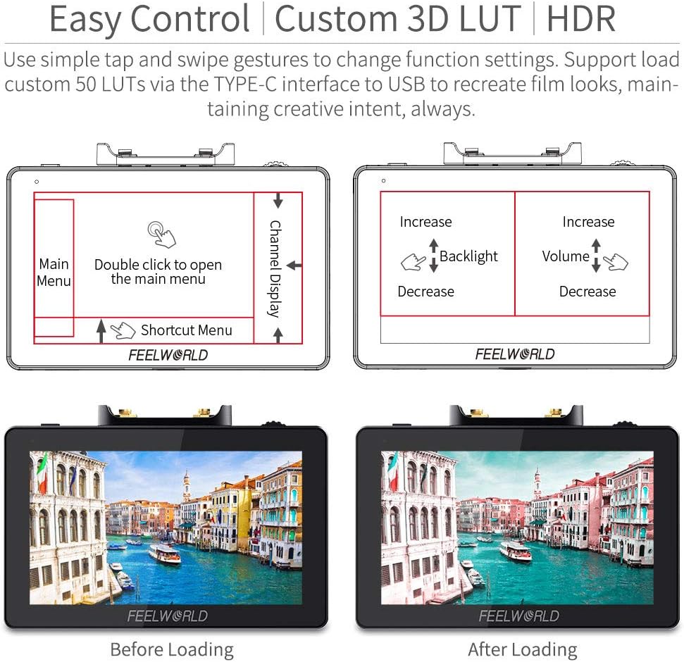 5.5 Inch Wireless Video Transmission DSLR Camera Field Monitor S596627