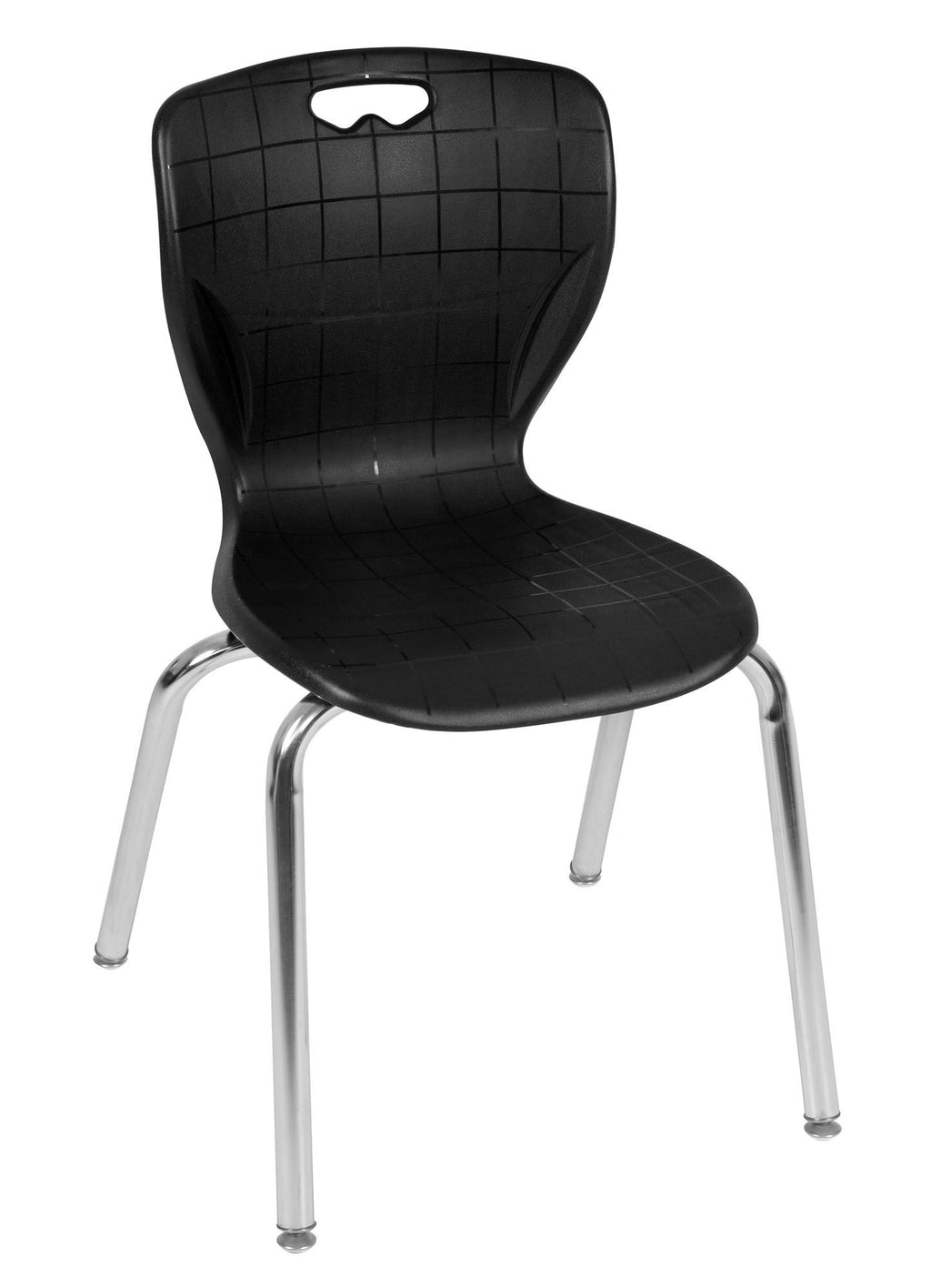 30x22 Square Height Adjustable Classroom Table with 4 Stack Chairs D762
