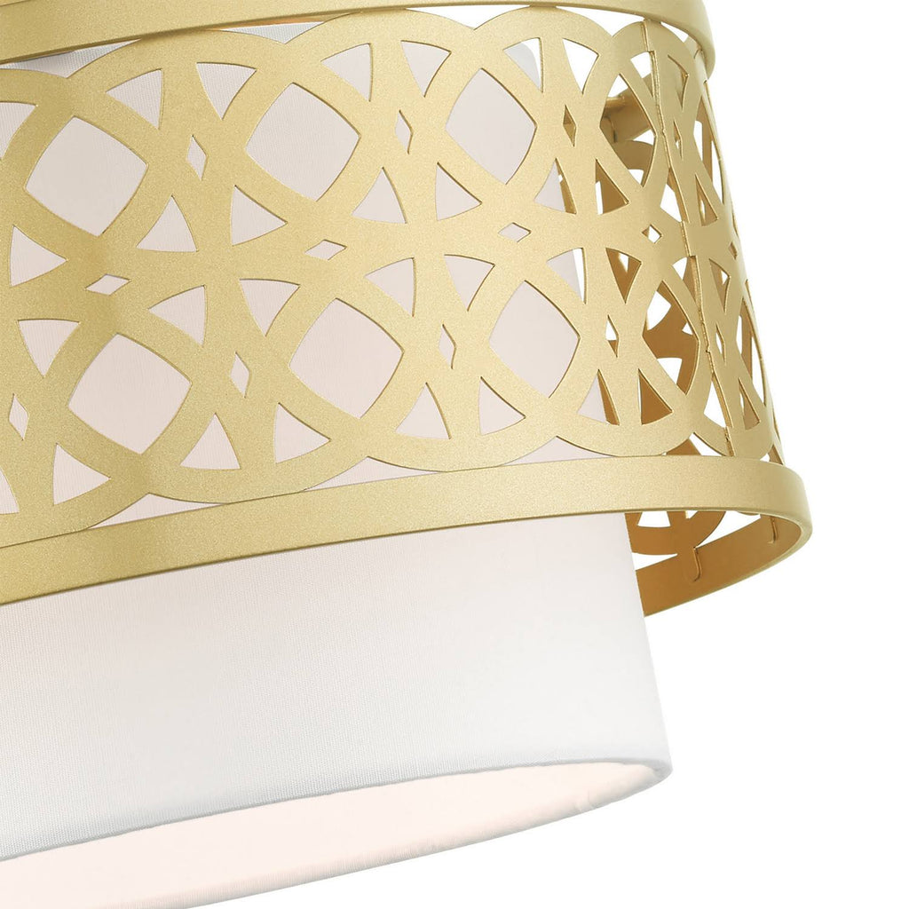 1 Light Semi-Flush Mount Soft Gold G9421