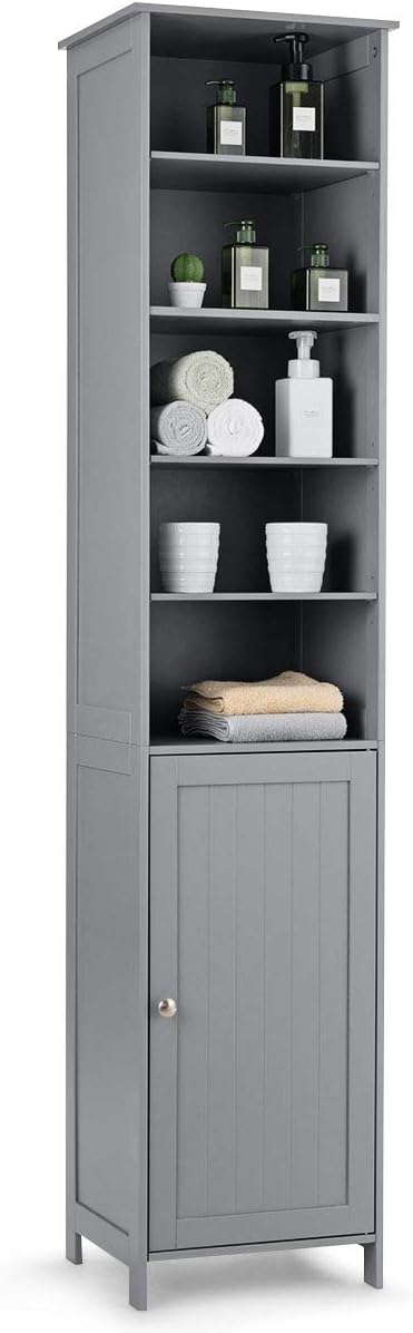 72 Inches Tall Free Standing Cabinet with Adjustable Shelves I461160