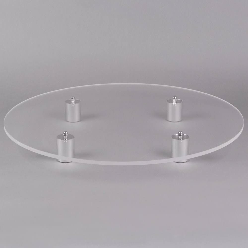 26 3/4x22 Round Plexiglass Cake Stand W9610