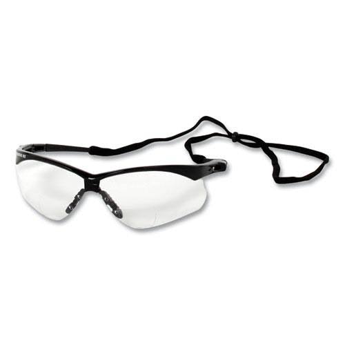Black Frame Clear Lens Reader Safety Glasses, +3.0 Diopter, 12/Carton U6148