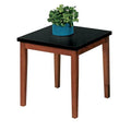 Black Top/Walnut Frame End Table C91934