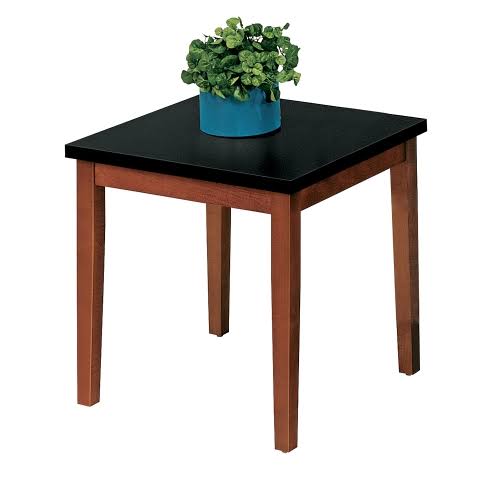 Black Top/Walnut Frame End Table C91934