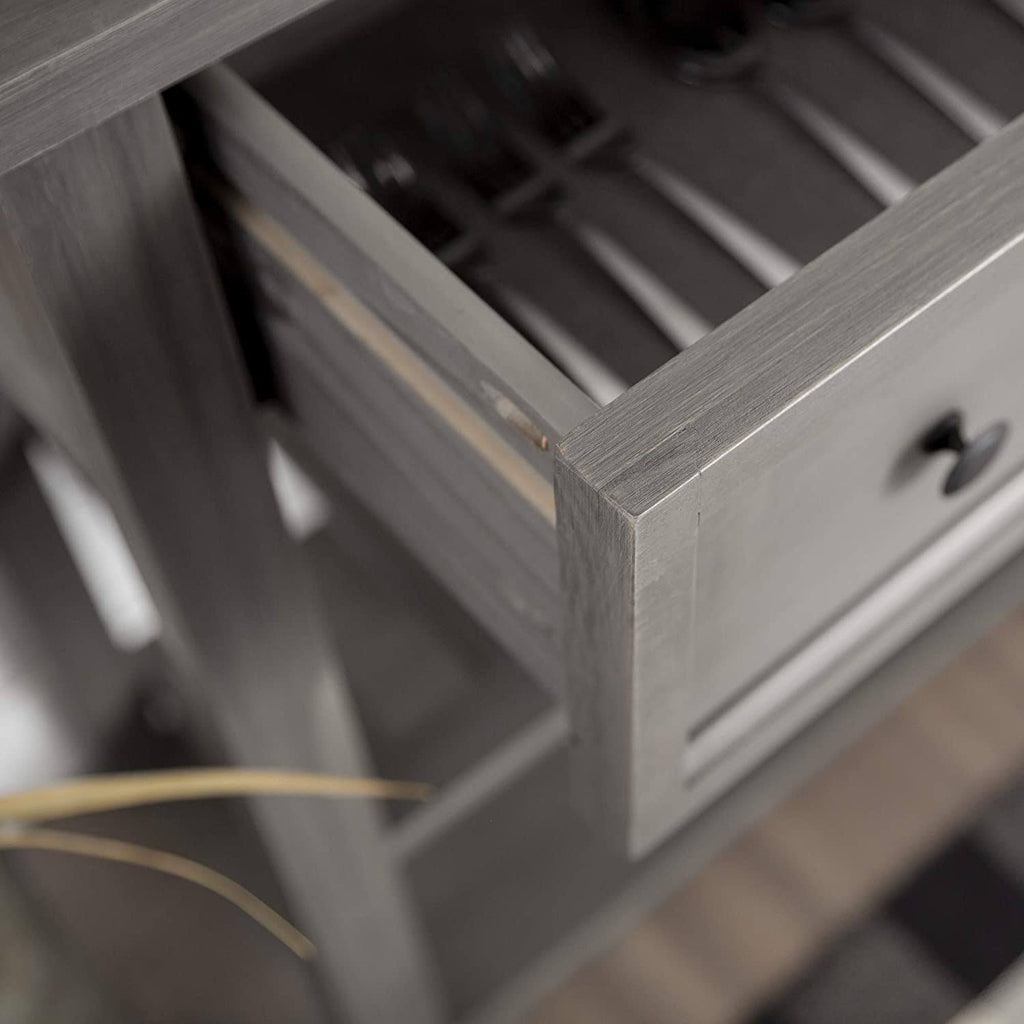 Solid Wood 2-Drawer Buffet W429