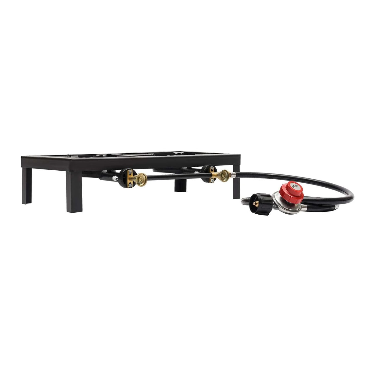 Portable Camping Stove Double Burner Outdoor Gas Stove with Regulator Hose Z3517