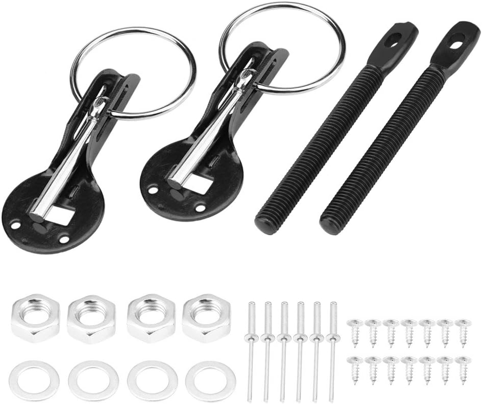 Blue Stainless Steel Hood Pin Lock Latch Kit F486