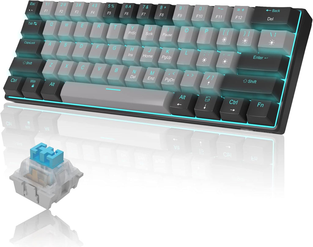 60% Mechanical Gaming Keyboard with Red Switches I328