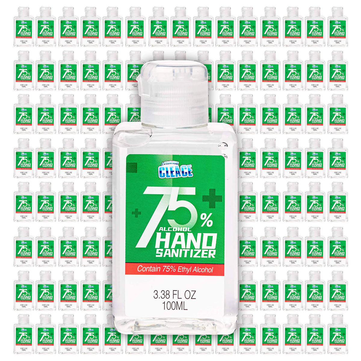 75% Alcohol Hand Sanitizer Gel, 120 Small Bottles, 3.38 oz Each Z344767